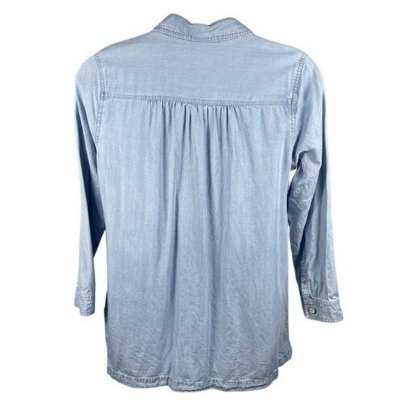 Soft Surroundings Alee Tencel Chambray Tunic PXL - Picture 8 of 12
